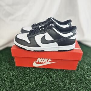 Youth Nike Dunk Low GS Shoes Black/White Color Block Panda CW1590-100 size 6.5